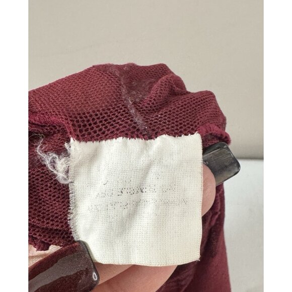 Vintage Women Small Burgundy Velvet Burnout Mesh Cami Whimsigoth Y2K Fairy Italy - Picture 6 of 8